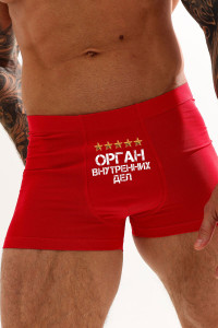 Трусы мужские "ОВД" кулирка с лайкрой пенье (последний размер) красный 60