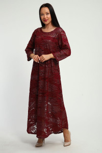 Платье женское П1370.3 вискоза с гипюром (р-ры: 48-62)