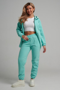 Костюм двойка женский 964 флис пенье антипилинг (р-ры: 44-58) ментол