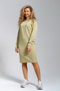 Платье женское 976 трикотаж 3Д (р-ры: 44-56) олива