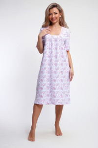 Сорочка женская №51202 кулирка (р-ры: 52-62) розовый