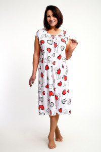 Сорочка женская №88131 кулирка (р-ры: 60-66) белый