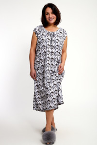 Сорочка женская №88131 кулирка (р-ры: 60-66) серый