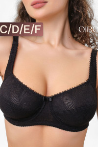 Бюстгальтер женский нейлон OIRO 2823 черный