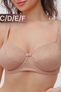 Бюстгальтер женский нейлон OIRO 2823 кофе