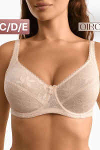 Бюстгальтер женский кружевной OIRO 1415013 бежевый