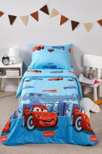 Детское постельное белье полиэстер "Тачки"