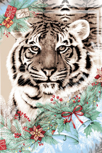 Кухонное полотенце "Кухонное полотенце "Год тигра" (последний размер) 50х60