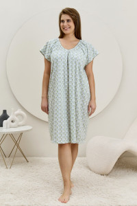 Сорочка женская "Эла" кулирка (р-ры: 50-64) молочный