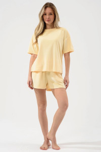 Костюм двойка женский "Милана" 2158-В полиэстер (р-ры: 44-54) желтый