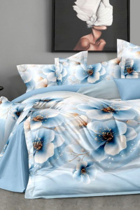 Постельное белье зима-лето поплин стеганый с окантовкой ЗЛПО-3289