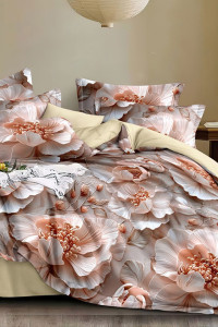 Постельное белье зима-лето поплин стеганый с окантовкой ЗЛПО-3286