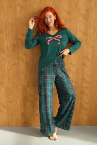 Костюм двойка женский 2240/1 бамбук (р-ры: 44-58) зеленый