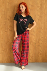 Костюм двойка женский 2241 бамбук (р-ры: 44-58) красный