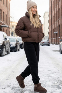 Брюки женские 0673-11 флис (р-ры: 46-58) черный