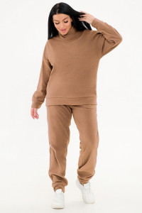 Костюм двойка женский 0672-61 флис (р-ры: 46-58) капучино