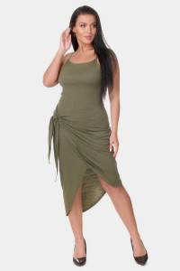 Сарафан женский "Фрейя" кулирка полиэстеровая (р-ры: 42-56) хаки