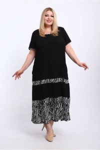 Платье женское ПЛ-005 жатка (р-ры: 50-68) зебра