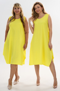 Сарафан женский С1 №057113 кулирка (р-ры: 46-64) желтый