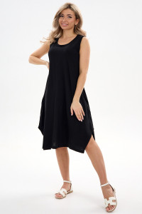 Сарафан женский С1 №057113 кулирка (р-ры: 46-64) черный