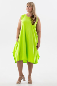 Сарафан женский С1 №057113 кулирка (р-ры: 46-64) салат