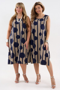 Сарафан женский С1 №057113 кулирка (р-ры: 46-64) шары