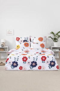 Постельное белье "Веселина" полиэстер "Крупные цветы"