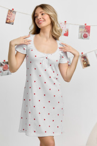 Сорочка женская "Верса-1" кашкорсе (р-ры: 42-52) белый