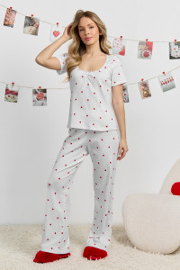 Пижама женская "Верса-2" кашкорсе (р-ры: 42-52) белый