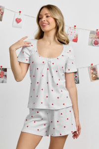 Пижама женская "Верса-3" кашкорсе (р-ры: 42-52) белый