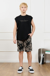 Костюм двойка детский "Этюд-2" кулирка (р-ры: 140-170) черный