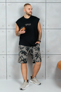 Костюм двойка мужской "Этюд-4" кулирка (р-ры: 48-58) черный