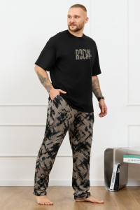 Костюм двойка мужской "Этюд-3" кулирка (р-ры: 48-58) черный