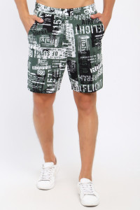 Шорты мужские №36828 кулирка (последний размер) зеленый 50