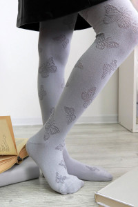 Колготки детские "Флай" (последний размер) серый 140-146