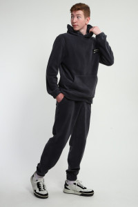 Костюм двойка мужской №062 флис (р-ры: 48-58) серый