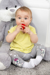 Колготки детские "Прятки" (последний размер) серый 110-116