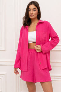 Костюм двойка женский "Муслин" М-133КП муслин (р-ры: 44-54) фуксия