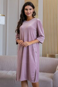 Платье женское М-73ПЛ "Кэт" велюр (р-ры: 44-58) розовый