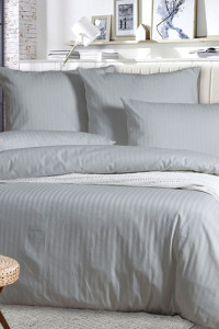 Постельное белье полисатин ПСГ-210 (последний размер) серый 1.5-сп. 