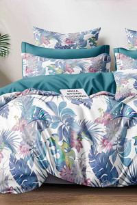 Постельное белье поплин "Гавана" (последний размер) 2-сп.евр