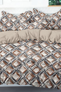 Постельное белье поплин "Арсений" (последний размер) 2-сп.евр