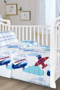 Ясельное постельное белье поплин "Полет" (последний размер) Ясли