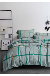 Постельное белье полисатин 3D "Пихта" (последний размер) 2-сп.евр