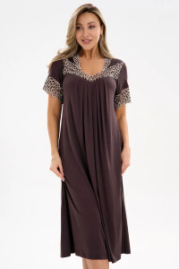 Сорочка женская "Эльза" вискоза (р-ры: 48-66) шоколад