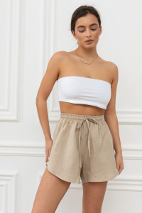 Шорты женские "Лён-1" М-8Ш-1 лён (р-ры: 42-46) натуральный