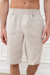 Шорты мужские "Лён" М-12Ш велюр (р-ры: 48-54) бежевый