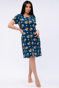 Халат женский "Красотка 11" кулирка (р-ры: 42-52) бананы