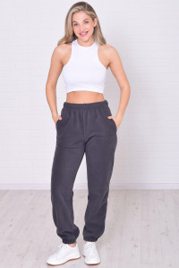 Брюки женские 8066б флис (р-ры: 42-56) дымчатый