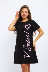 Туника женская №227 кулирка (р-ры: 44-56) черный